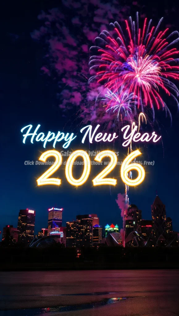 happy new year 2026 glowing text in (3)