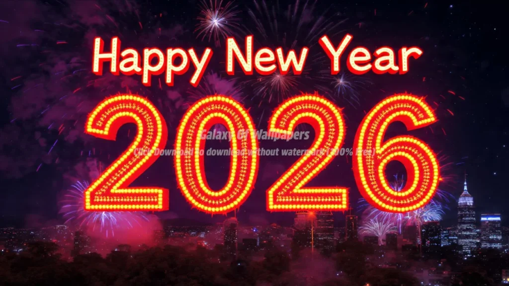 happy new year 2026 glowing text in (6)